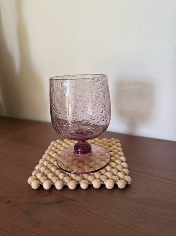 Verre à pied en verre soufflé  - Riom