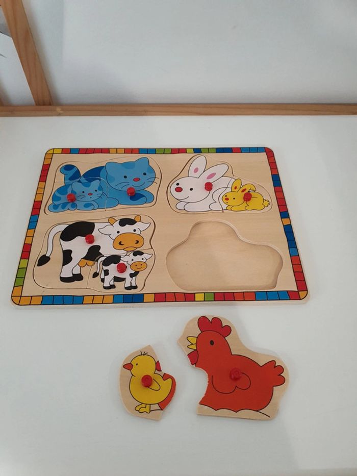 Puzzle en bois animaux - photo numéro 2