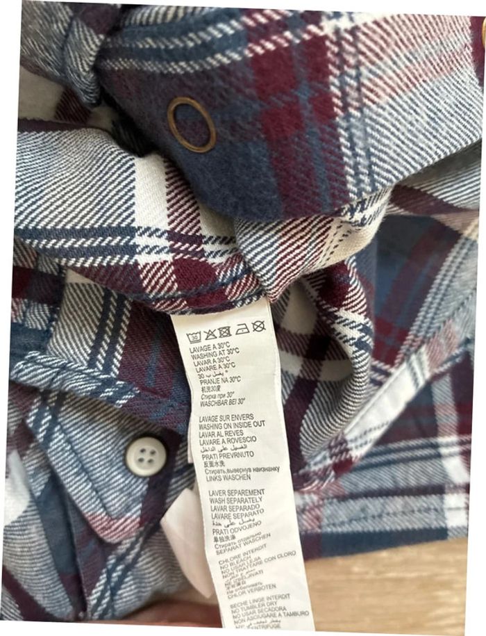Chemise à carreaux sergent major 12 ans en très bon état - photo numéro 7