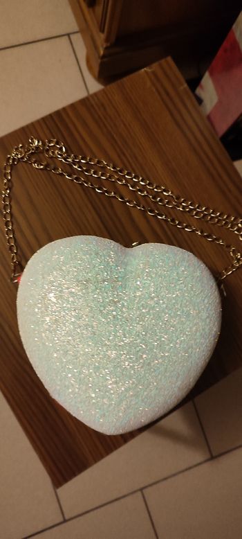 Sac en forme de cœur paillettes