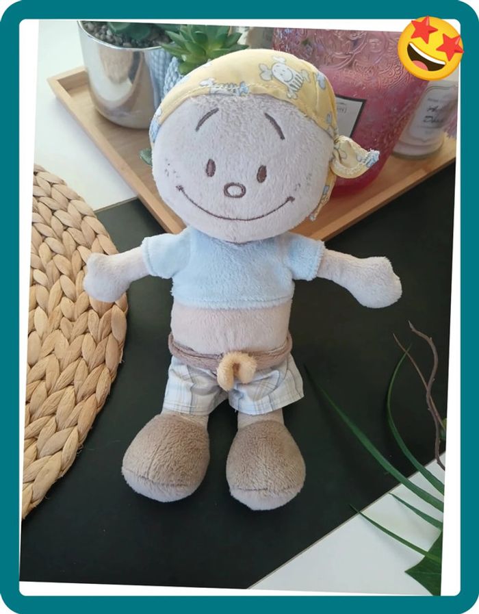Péluche doudou poupée pirate Joe🌿🎁 - photo numéro 6