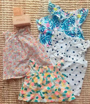 Lot blouses 9mois / 71cm