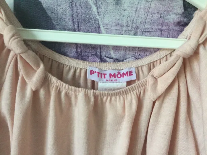 Haut rose avec noeud 12 ans - photo numéro 3