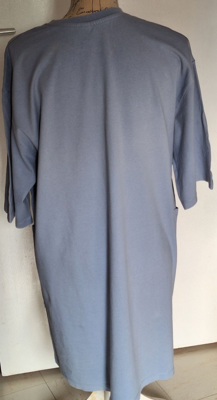 Chemise de nuit bleue à manches courtes Stitch - photo numéro 4