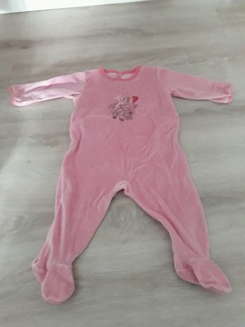 Pyjama petit bateau velours 6 mois