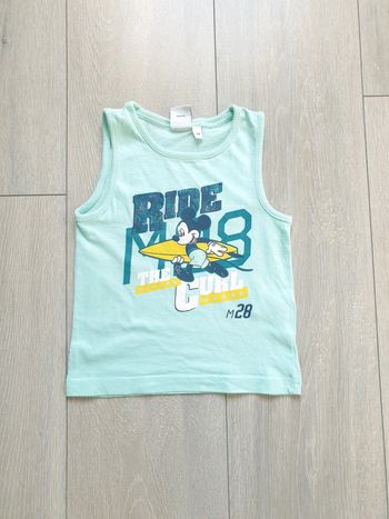 Débardeur  bleu. Garçon 2 ans. Disney