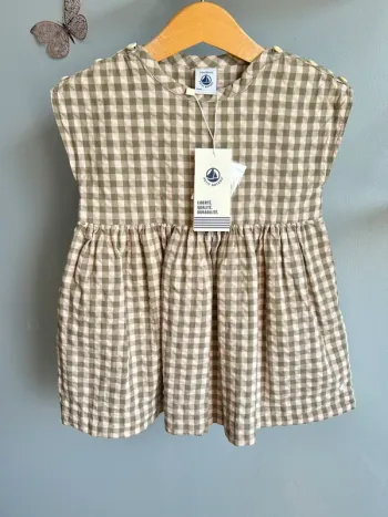 Robe à carreaux Petit bateau fille 24 mois neuve