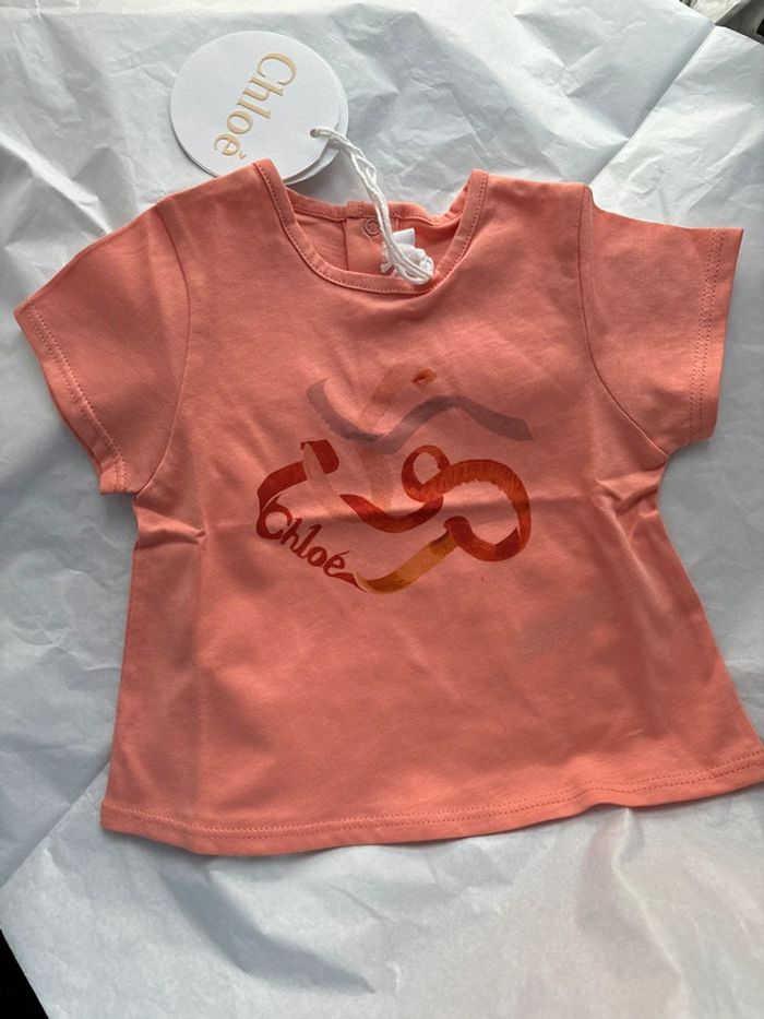T-shirt pour bébé fille 6 mois Chloé