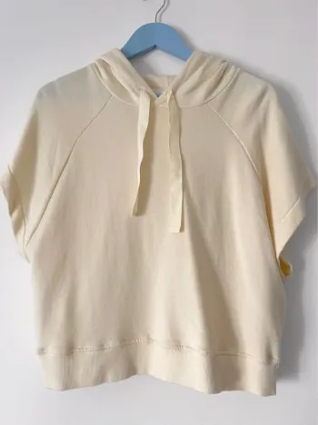 Sweat manches courtes/sans manches Mango (MNG) couleur crème / écru taille XS/S jamais porté