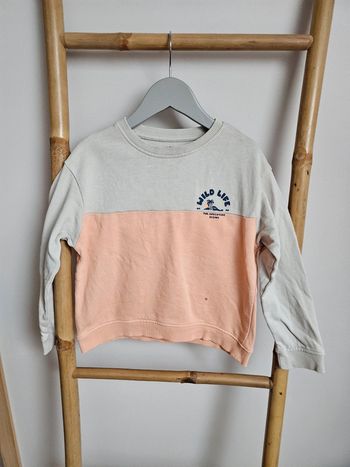 Sweat beige et saumon Kiabi 6 ans