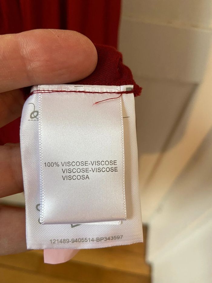 Robe fluide jersey bordeaux Cyrillus taille M neuve - photo numéro 9