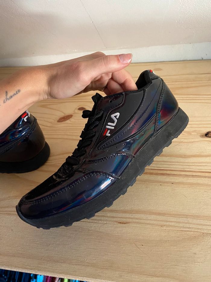 Basket Fila noires vernies - photo numéro 5