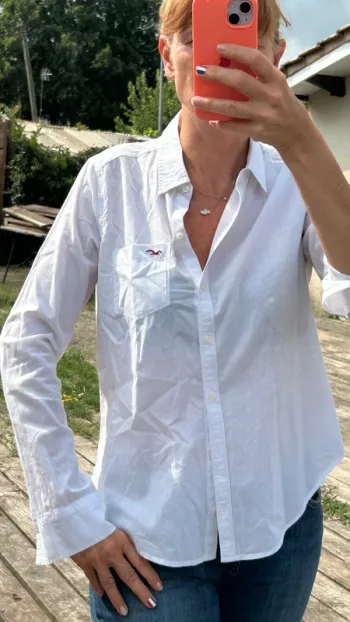 Chemise Hollister Blanche