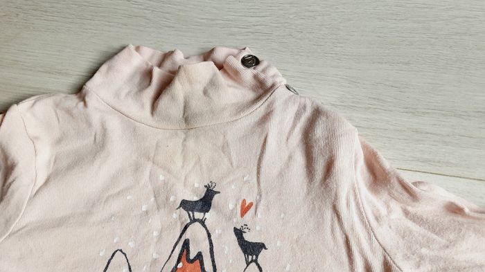 Vêtement fille tee-shirt manches longues Petit Bateau rose 3 ans - photo numéro 2