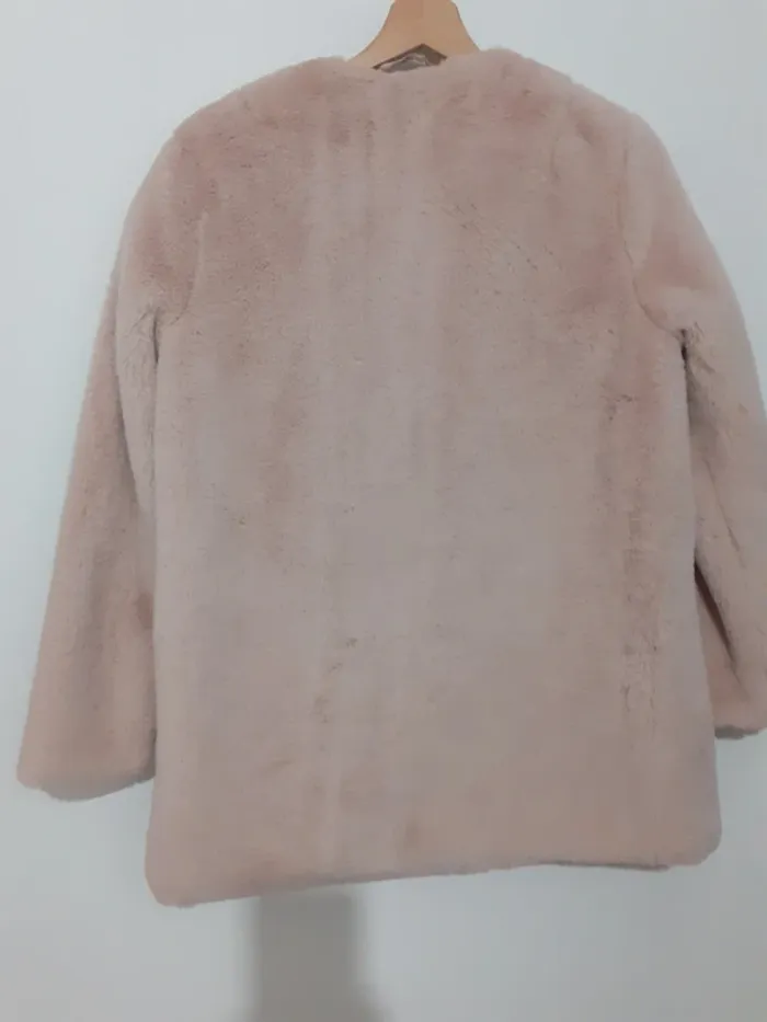 Manteau fourrure rose clair Jennifer - photo numéro 4