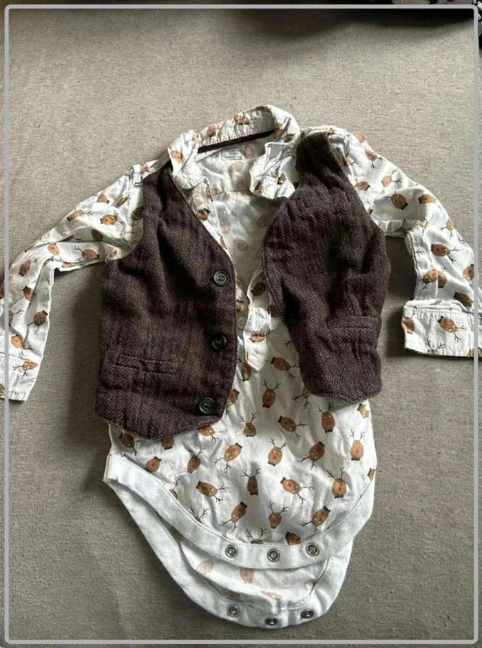 Tres  jolie body  habiller 6-9mois primark
