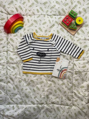 pull léger rayé marine 6 mois vertbaudet