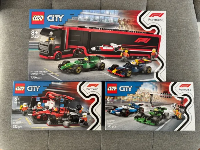 Lot Lego city Formule 1 : 60445 60474 60443 NEUFS et scellés
