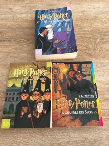 Lot de 3 livres format poche harry potter