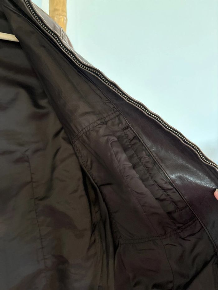 Veste en cuir de buffle marron Vintage Oakwood - photo numéro 8