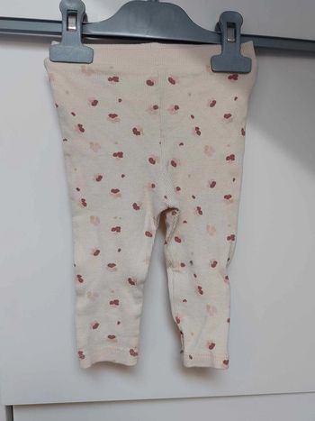 legging beige a motif