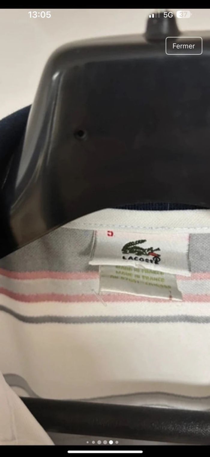 Polo Lacoste Homme - Taille M - Excellent état - photo numéro 8