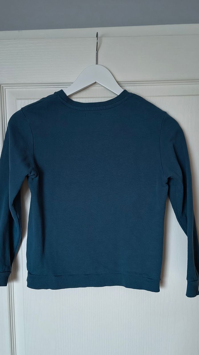 🧸 Magnifique sweat bleu motif ours Vertbaudet (10 ans) 🧸 - photo numéro 3