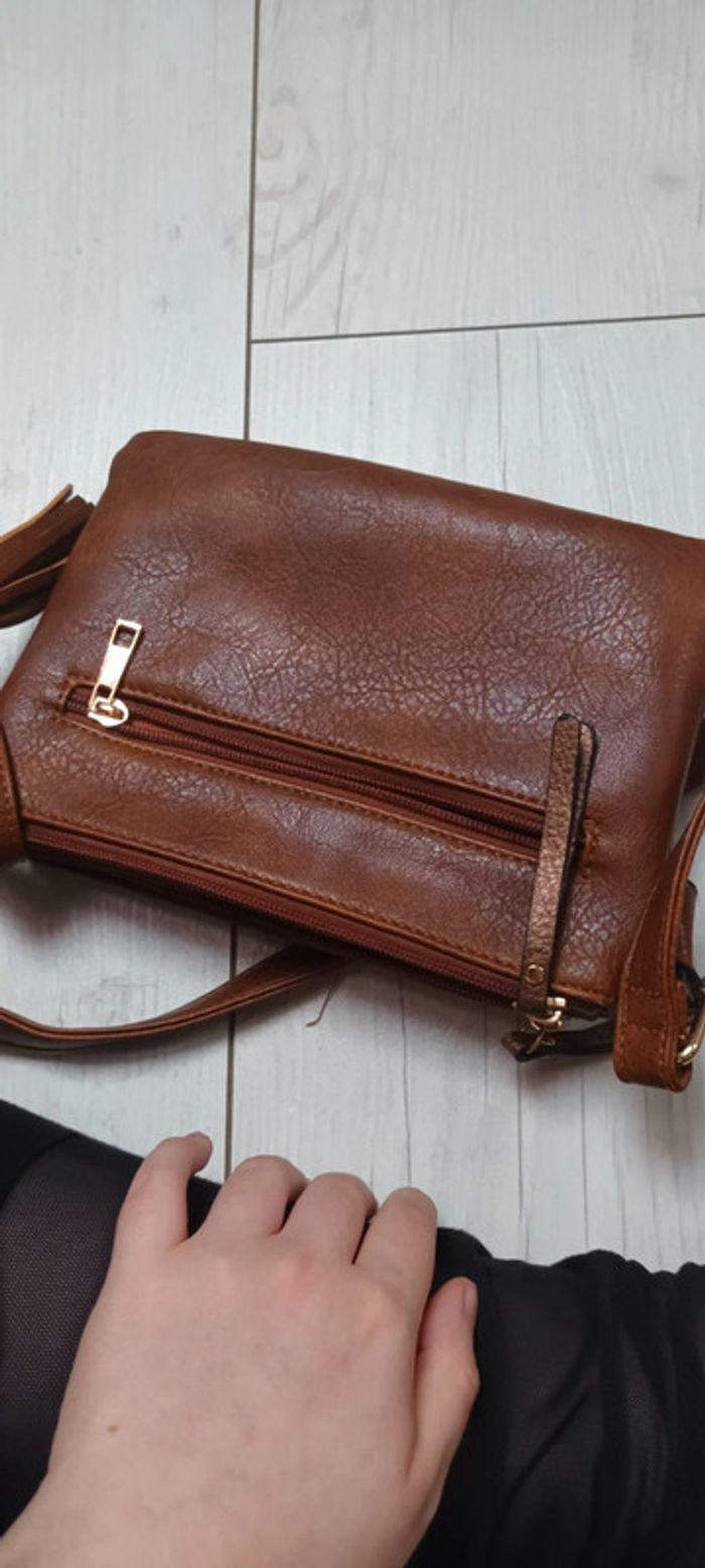Sac bandoulière marron - photo numéro 5