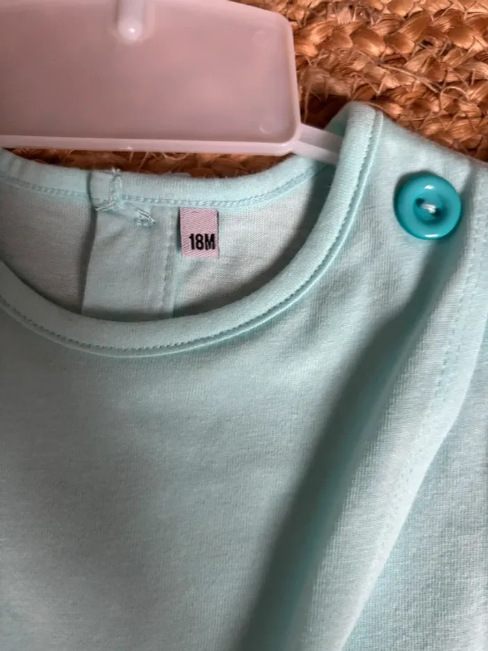 Tenue ensemble 2 pièce tunique legging court 18 mois neuf - photo numéro 4