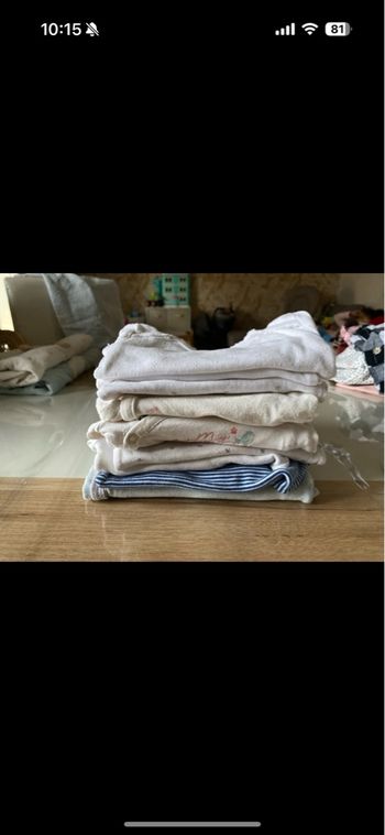 Lot de 6 body 3 mois Kiabi petit bateau