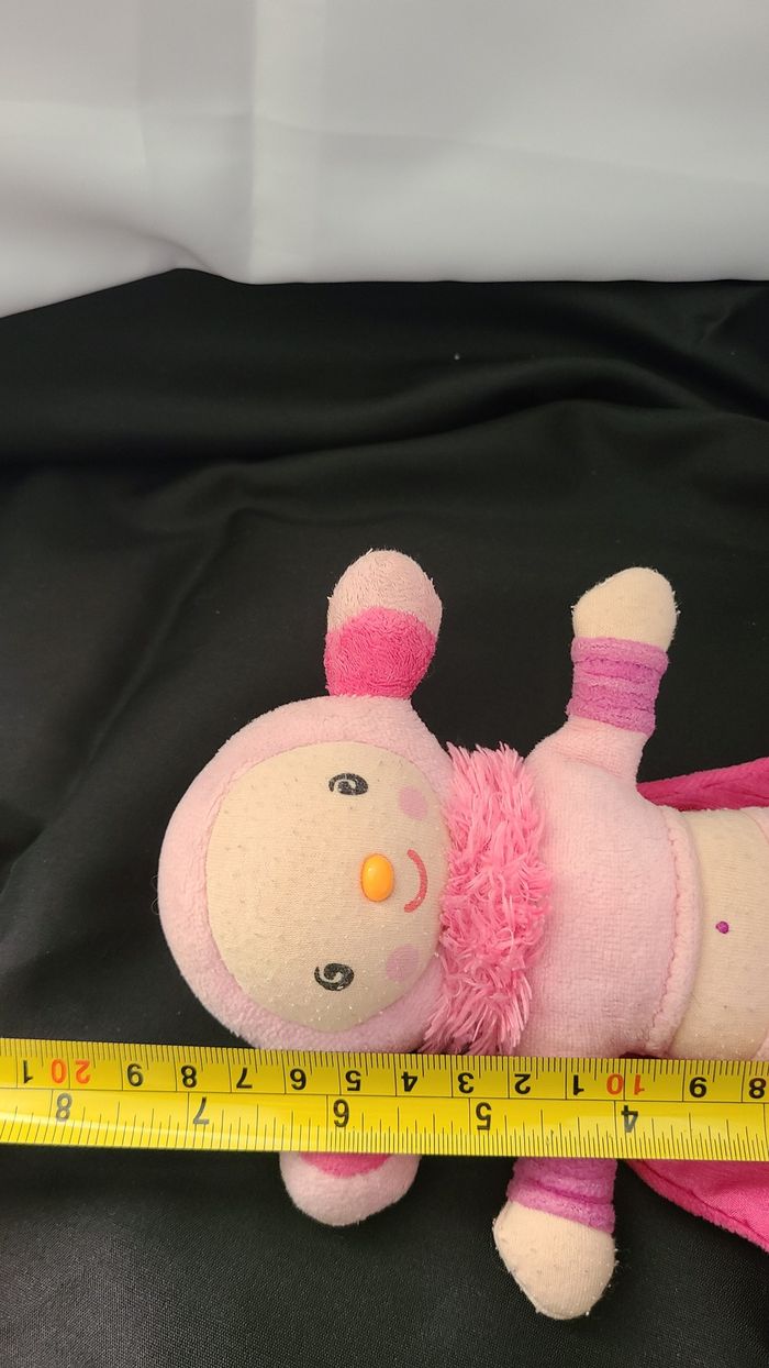 Doudou lutin fille oiseau rose Pata KATHERINE ROUMANOFF - photo numéro 2