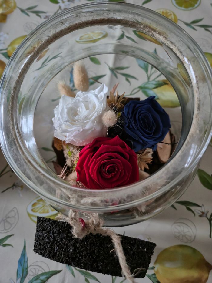 Decoration de table fleurs avec lumiere - photo numéro 3