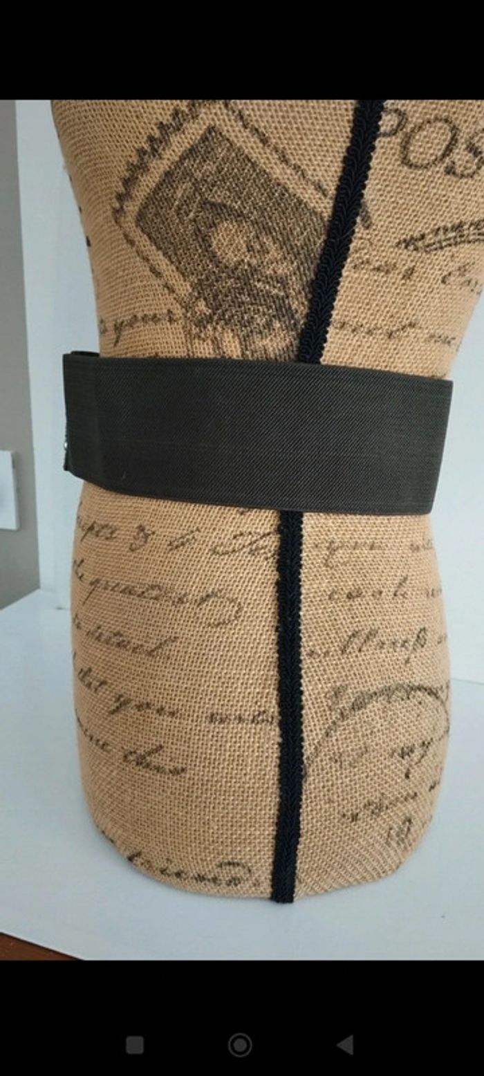 Ceinture élastique verte argenté femme 80 cm - photo numéro 7