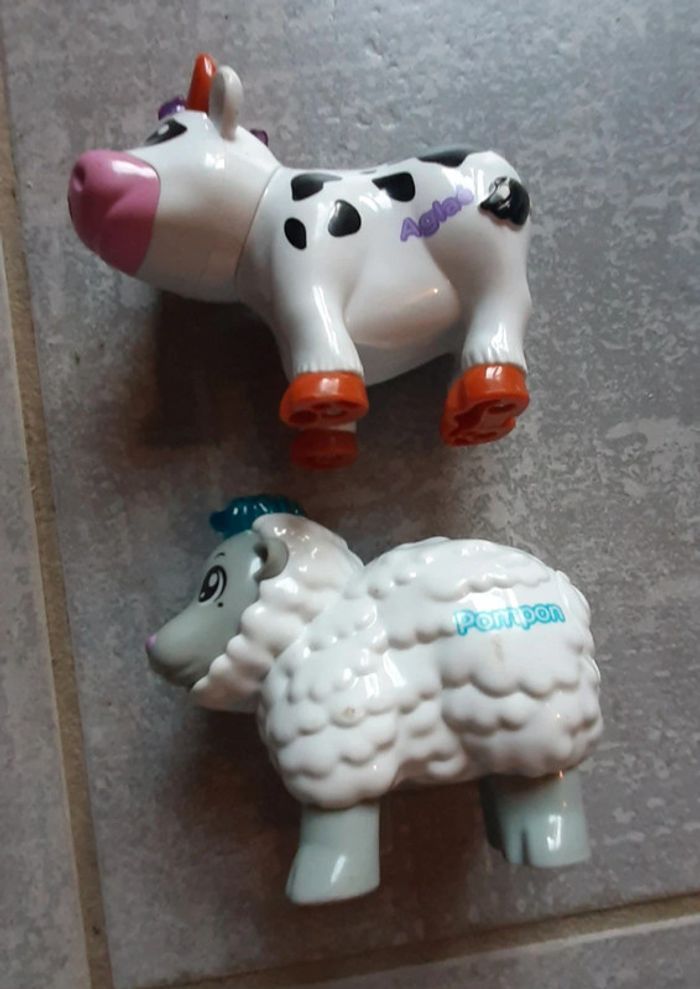2 tut tut animo sans roues vache et mouton - photo numéro 2