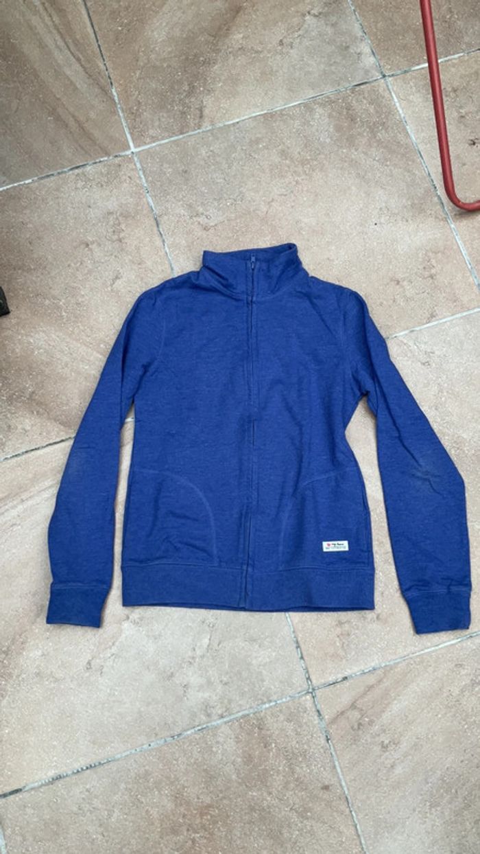 Gilet bleu/mauve T32/34 (n°41)