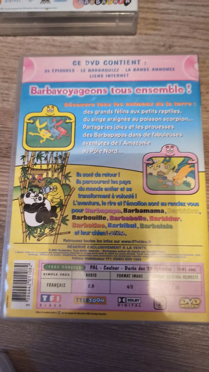 Lot de DVD enfants barbapapa et Zou - photo numéro 3