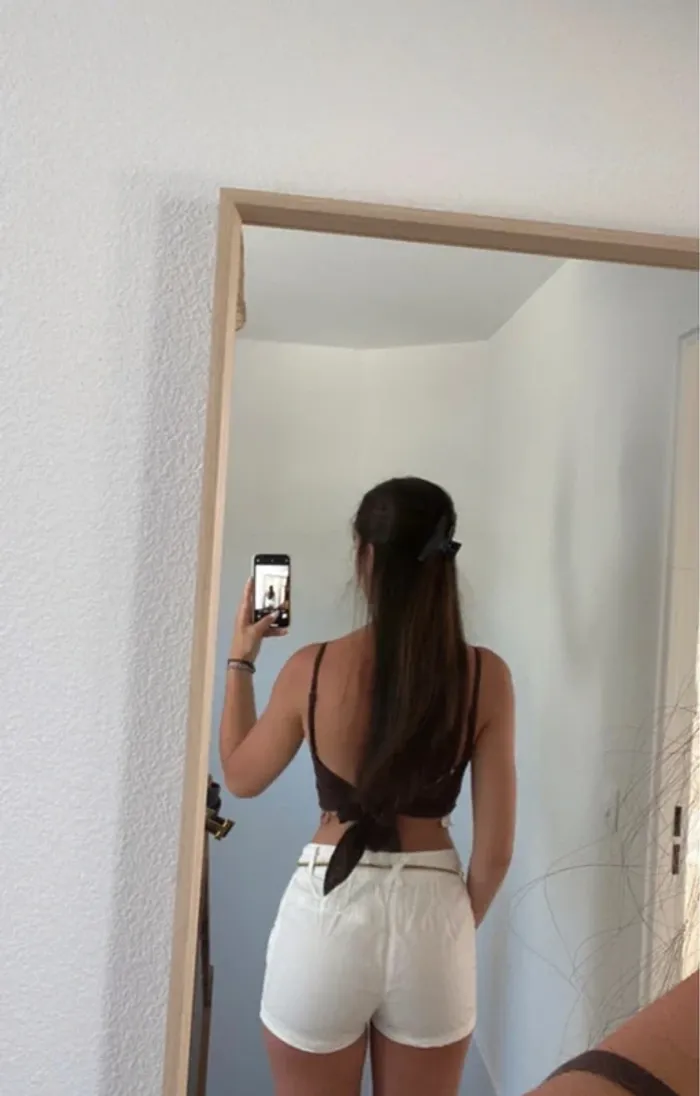 Short en lin blanc jennyfer - photo numéro 6