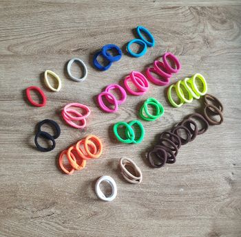 🩷 Lot 41 élastiques tressé cheveux #emyfleury_accessoirescheveux