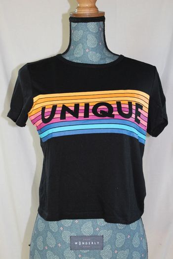 Magnifique tee-shirt noir Jennyfer