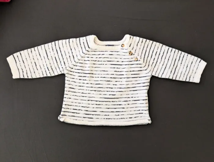 Beau pull rayé dégradé - photo numéro 2