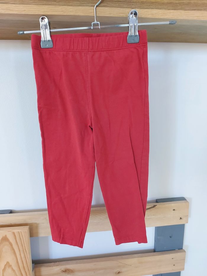 Legging rouge 24 mois