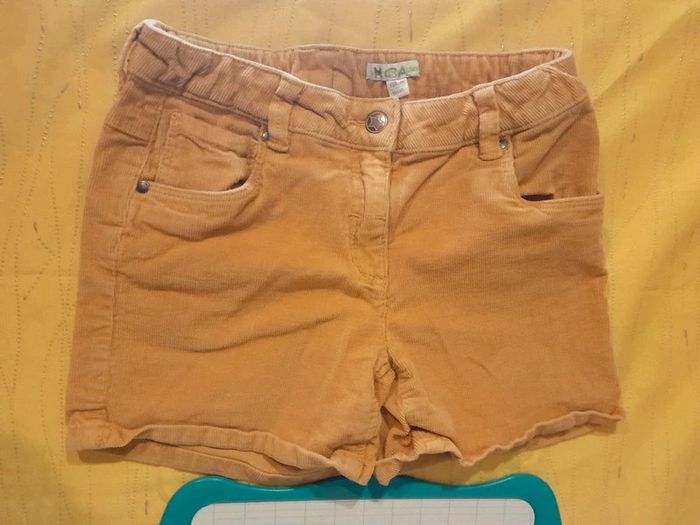 Short en velours 10 ans moutarde - photo numéro 3