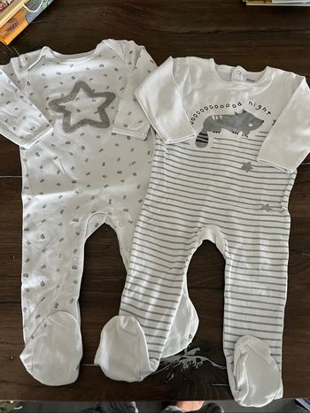 Lot 2 pyjamas Gémo
