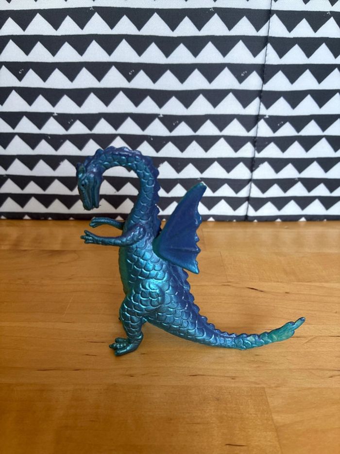 Vintage Purple And Blue Winged Dragon PVC Figure/Toy | Chinasaur - photo numéro 2