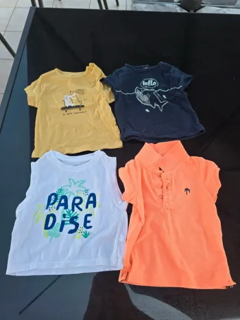 Lot 4 t-shirts 3 mois garçon