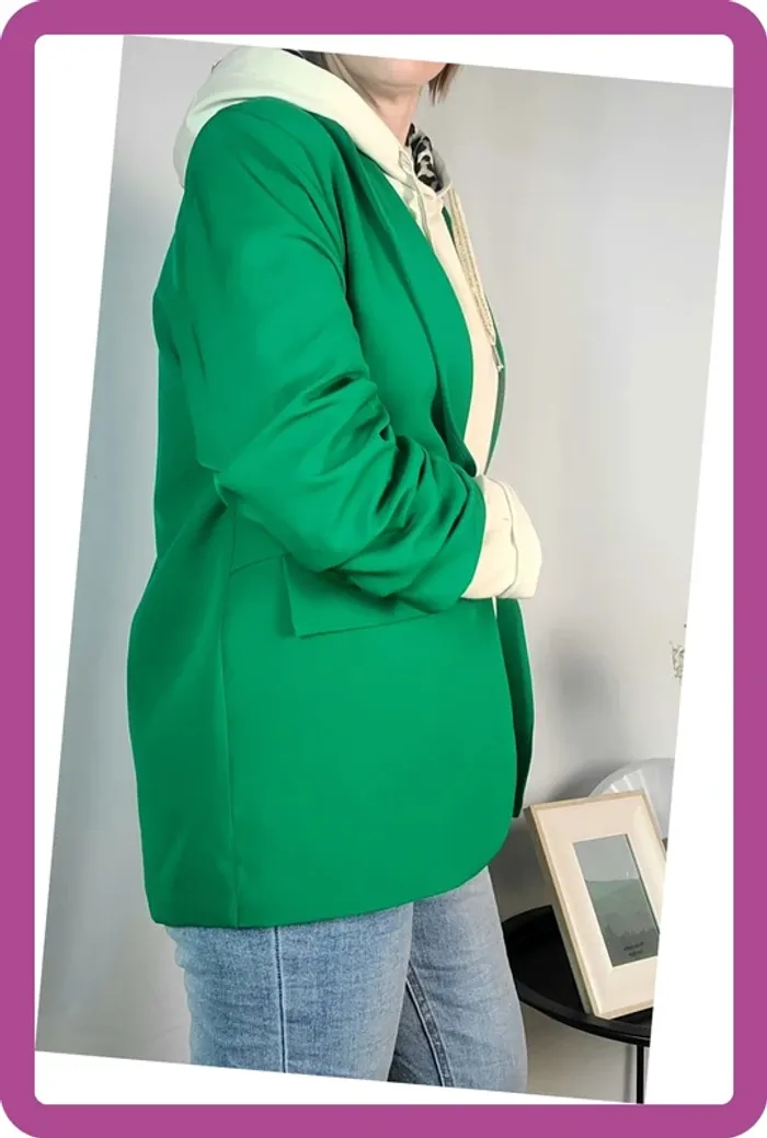 Blazer manches froncées, NEUF avec étiquette - photo numéro 3