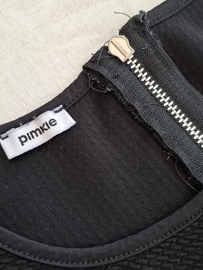 Haut blouse Pimkie - noir - basique - manches 3/4 - taille S - photo numéro 2