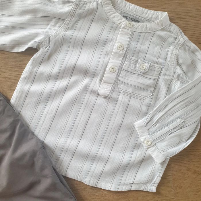 💚 Ensemble chemise pantalon Petit pirate 6 mois #emyfleury_6moisgarçon - photo numéro 2