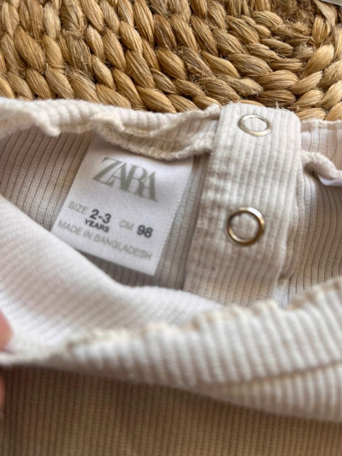Teeshirt côtelé manches longues en coton 3 ans - photo numéro 2