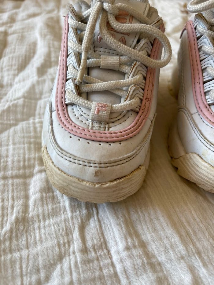 Basket fila Disruptor blanc et rose - photo numéro 4